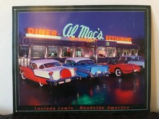 Lucinda Lewis - Roadside America metal sign, Al Mac's Diner, Made in USA 2003