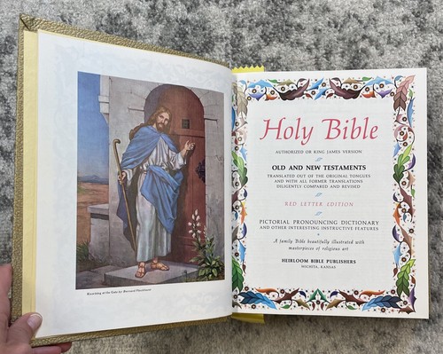 Vtg Holy Bible King James Version Old New Testaments Red Letter Edition 1964 - Picture 5 of 6