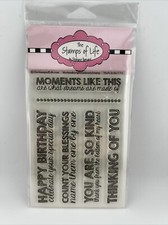 The Stamps of Life Stamps Made In USA / Block And Script Sentiments 2 Stamp