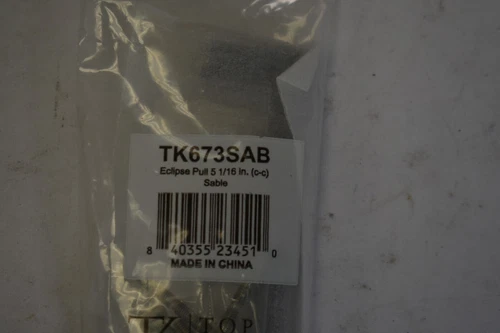 Top Knobs Podium 5" Center to Center Handle Cabinet Pull Sable Finish TK673SAB - Picture 2 of 4