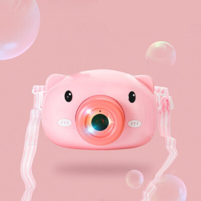 Seifenblasenmaschine Automatisch Seifenblasenmaschine Gebläse Niedlich Cartoon Schwein Kamera Kinder Geschenk