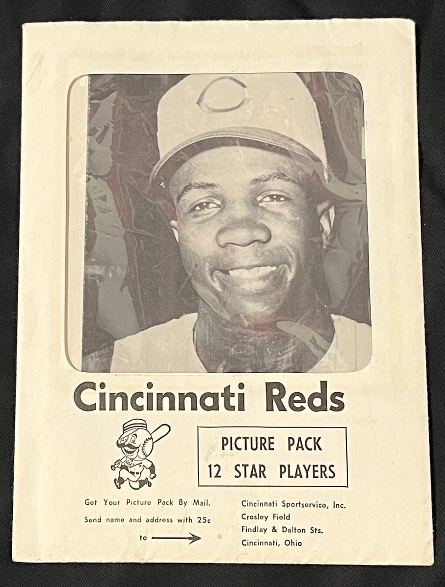 RARE CIRCA 1962 CINCINNATI REDS PICTURE PACK 12 PHOTOS ENVELOPE