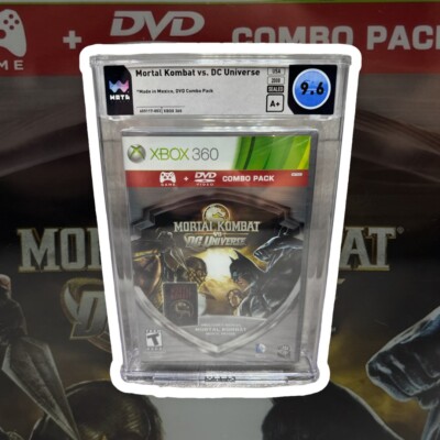 9.6 A+ Mortal Kombat Vs. DC Universe DVD Movie COMBO PACK Xbox 360 Wata VGA CGC