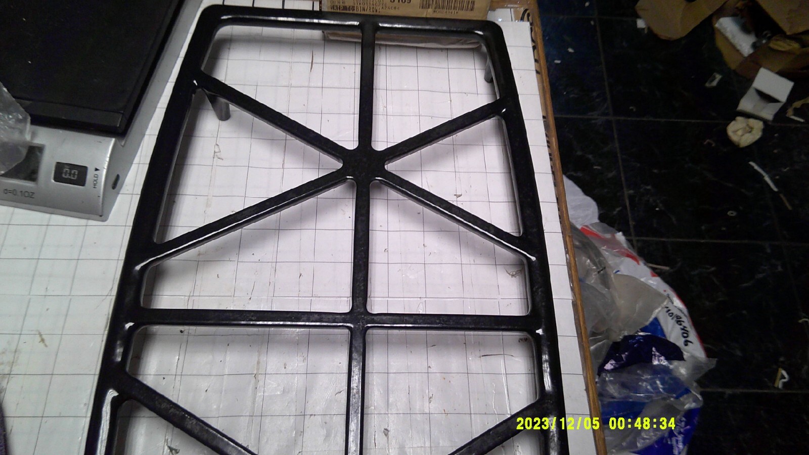 3191485 KitchenAid gas cooktop grates set of 2 1 missing 1 pad See pix