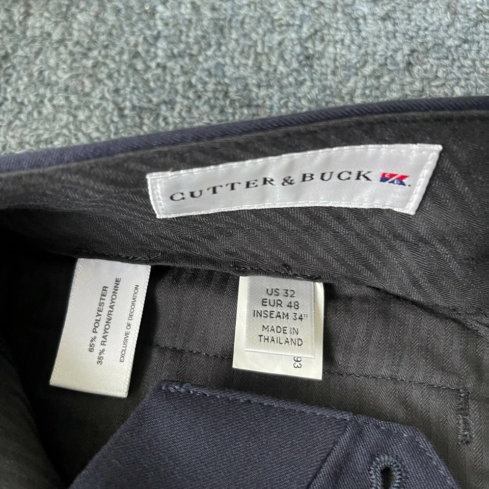 Pantalones de golf Cutter & Buck azul marino talla 32x34 para hombre pantalones de rendimiento Cutter & Buck Foto 4 de 4