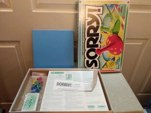 Vintage 1998 SORRY! Parker Brothers Slide Pursuit Board Game Complete Very Good
