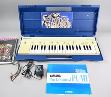 Yamaha PC-50 Synthesizer vintage studio Keyboard PortaSound Series Japan w/ case