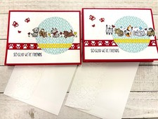 Stampin' Up Card Kit - CUTEST CREW- All Inclusive Set of 4 Cards