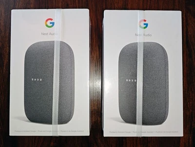 Paire de 2 Enceintes GOOGLE Nest Audio - Neuves emballées sous blister d'origine - Photo 1/3