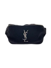 Saint Laurent Shoulder Bag canvas BLK PLB590076 Used