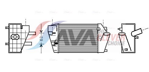 Fits AVA AIA4187 INTERCOOLER AUDI A4 B6 (2001) A4 2.5 TDI  ⭐UK Stock⭐