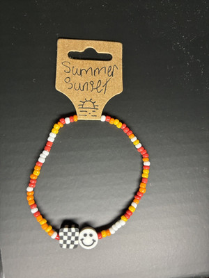 Summer Sunset Seed Bead Glass Friendship Braclet