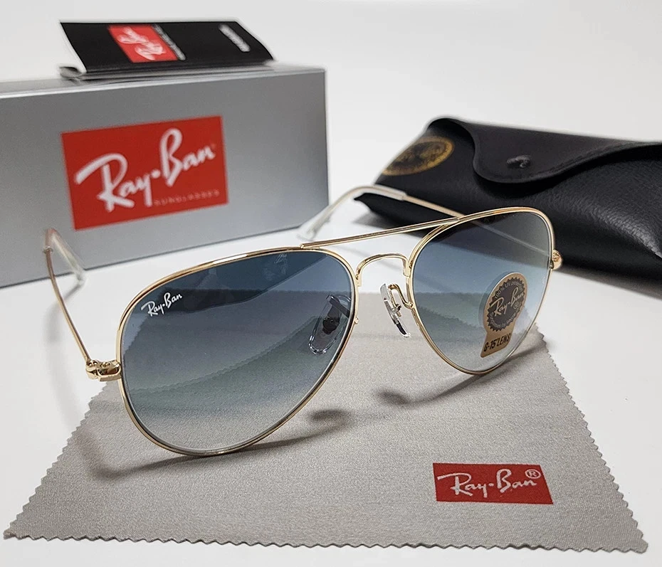Ray-Ban Blue Aviator Sunglasses for Men for sale - eBay