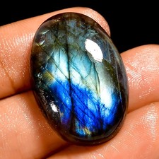 Trendy Natural Labradorite Oval Shape Cabochon Loose Gemstone 36.5 Ct 28X19X7 mm