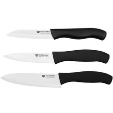 GRÄWE Keramikmesser Set Scharf 3er Pack Messerset Küchenmesser Gemüsemesser und