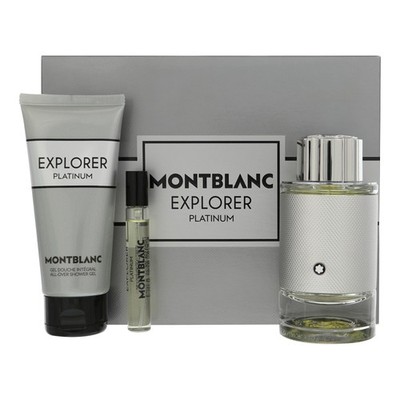 Mont Blanc Explorer Platinum by Mont Blanc Gift Set for Men 3