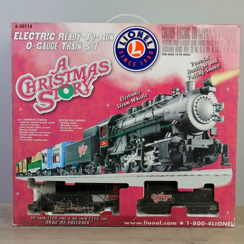 Juego de tren de vapor Lionel 6-30118 A Christmas Story calibre O 0-8-0 usado en excelente estado en caja | Condition: Used