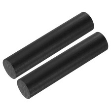 ABS Plastic Rod Round 20 mm x 100 mm Black for Model Material 2 Pcs