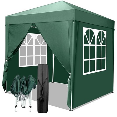 6.5'x6.5' EZ Pop Up Canopy Tent Wedding Party Outdoor Waterproof With 4 Walls US