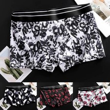 Été Hommes Slip Caleçon Boxer Glace Soie Respirant Slip sous-Vêtements