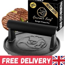 Multi-Functional Cast Iron Meat Press - 900g Power for Indoor & Outdoor Cooking