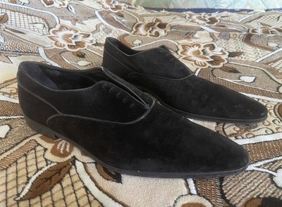Men Dolce & Gabbana Heels Black Suede 42.5