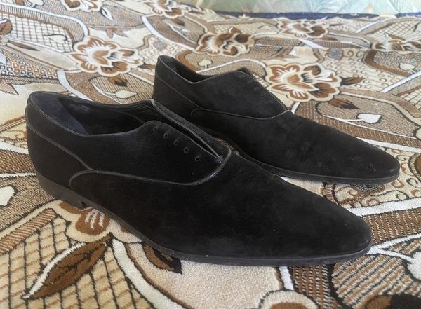 Men Dolce & Gabbana Heels Black Suede 42.5