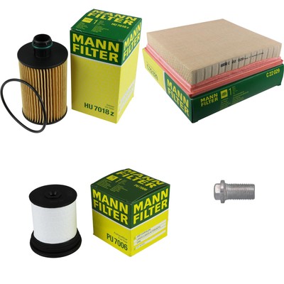 MANN-FILTER Inspektionspaket Filterset für Jeep Grand Cherokee IV 3.0 CRD V6