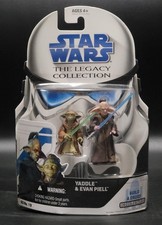 Star Wars The Legacy Collection Yaddle & Evan Piell Figures BD19 NOC Hasbro 2008