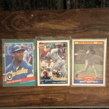Rookie Gary Sheffield 3 Card Lot Donruss Topps Score 1989 MLB Brewers