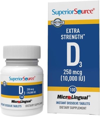 Superior Source Vitamin D3 10000 IU, Quick Dissolve MicroLingual