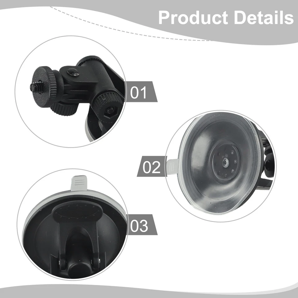 Bracket Car Mount Cam Camera Webcam Suction Cup Video Stand Accessories - Image 4 of 4