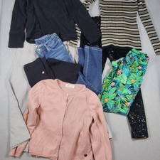 Mixed Brands Shirts Pants Set Girls 7-8 Shirts Jeans Leggings Sweater Lot 8 item