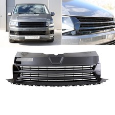 Kühlergrill Schwarz Glanz clean ohne Emblem für VW T6 Bus Transporter 2015-2019