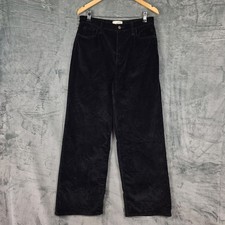 Universal Thread Pants 8/29 Black Relaxed Wide Leg Corduroy Grunge Goth Baggy