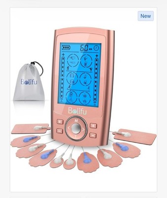 Belifu Pink Dual Channel TENS EMS PMS Unit 24 Modes Muscle Stimulator NEW IN BOX