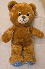 Build A Bear Workshop 2022 Happy Birthday Bear Embroidered Eyes NWT Brown Bear