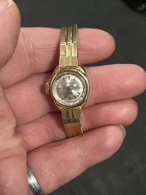 Vintage Damen Armbanduhr Mechanisch Ruhla 17 Steine Vergoldet 20 mikron - Bild 1 von 4