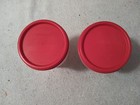 Tupperware Modular Mates Round #2 Storage Container #1606 Red Seal - Set of 2 — photo 3