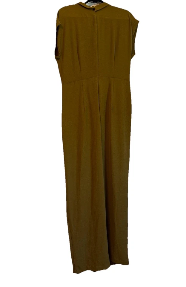 ¡NUEVO SIN ETIQUETAS! Mono Nine West amarillo verdoso con cremallera oculta. Talla grande Foto 4 de 4
