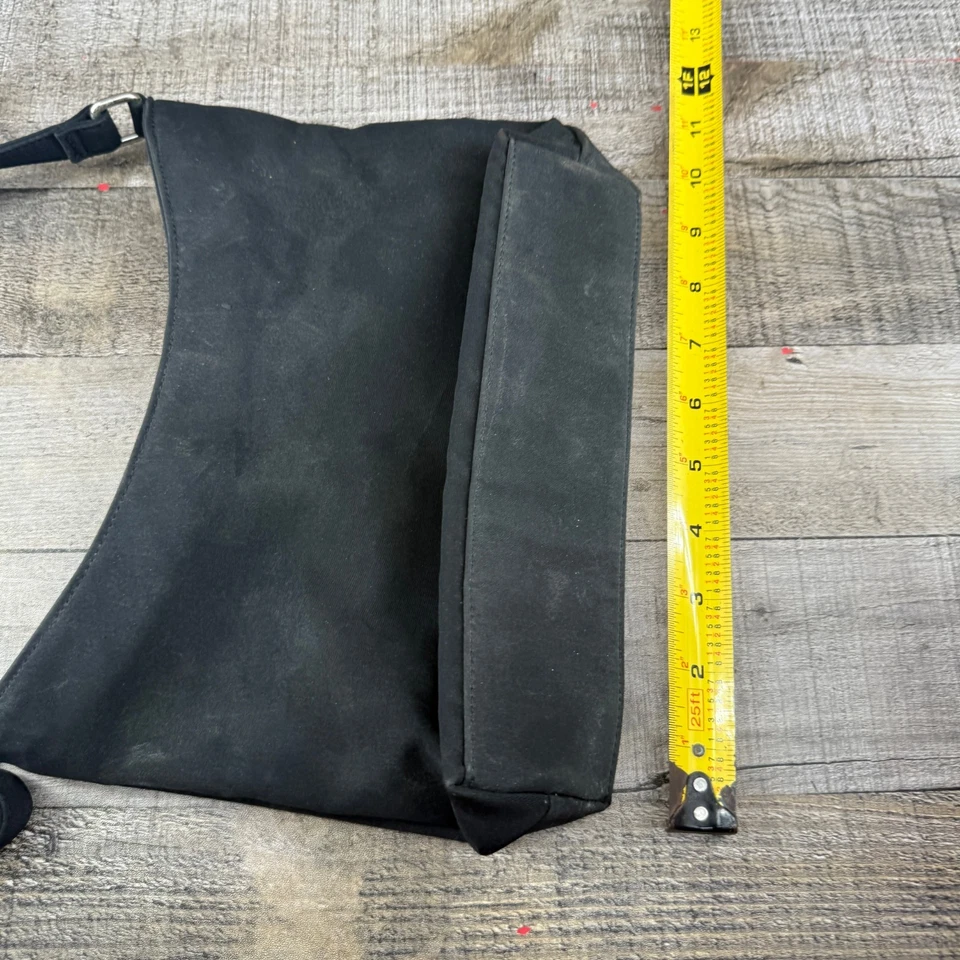 Bolso de hombro vintage de gamuza negro Calvin Klein Foto 2 de 4