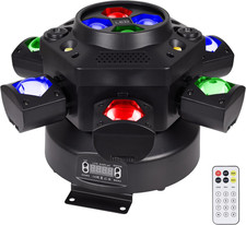 Moving Head DJ Lights, 150W RGBW LED Moving Head Lights, 6 Arms Party Light, 4 i