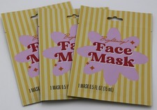 Face Mask Lot Brightening Sheet 0.5 fl oz Mask 3-PACK NEW