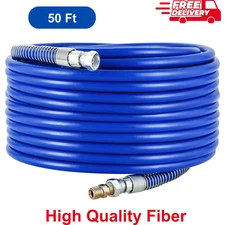 50 Ft Airless Paint Spray Hose, 1/4" High Pressure Universal Paint Sprayer Tube