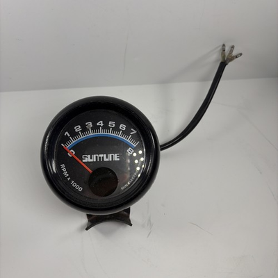 #ad Vintage Suntune Mini Tachometer 8000 RPM Blue Line Sun Electric Corp Gauge $63.75