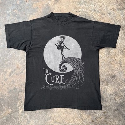 The Cure Moon Guitar T-Shirt, Unisex Black T-shirt, Size S-5XL