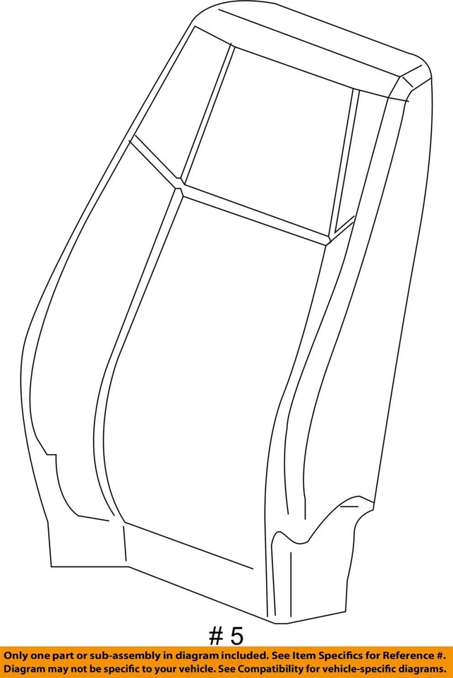 适合 2005 - 2008 雪佛兰 COBALT 盖 ASM D/SEAT BK CUSH * 25885081 - 全新原始设备制造商 — 第 3/3 张图片