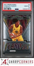 2021 PANINI PRIZM WNBA FEARLESS #8 CANDACE PARKER POP 1 PSA 10