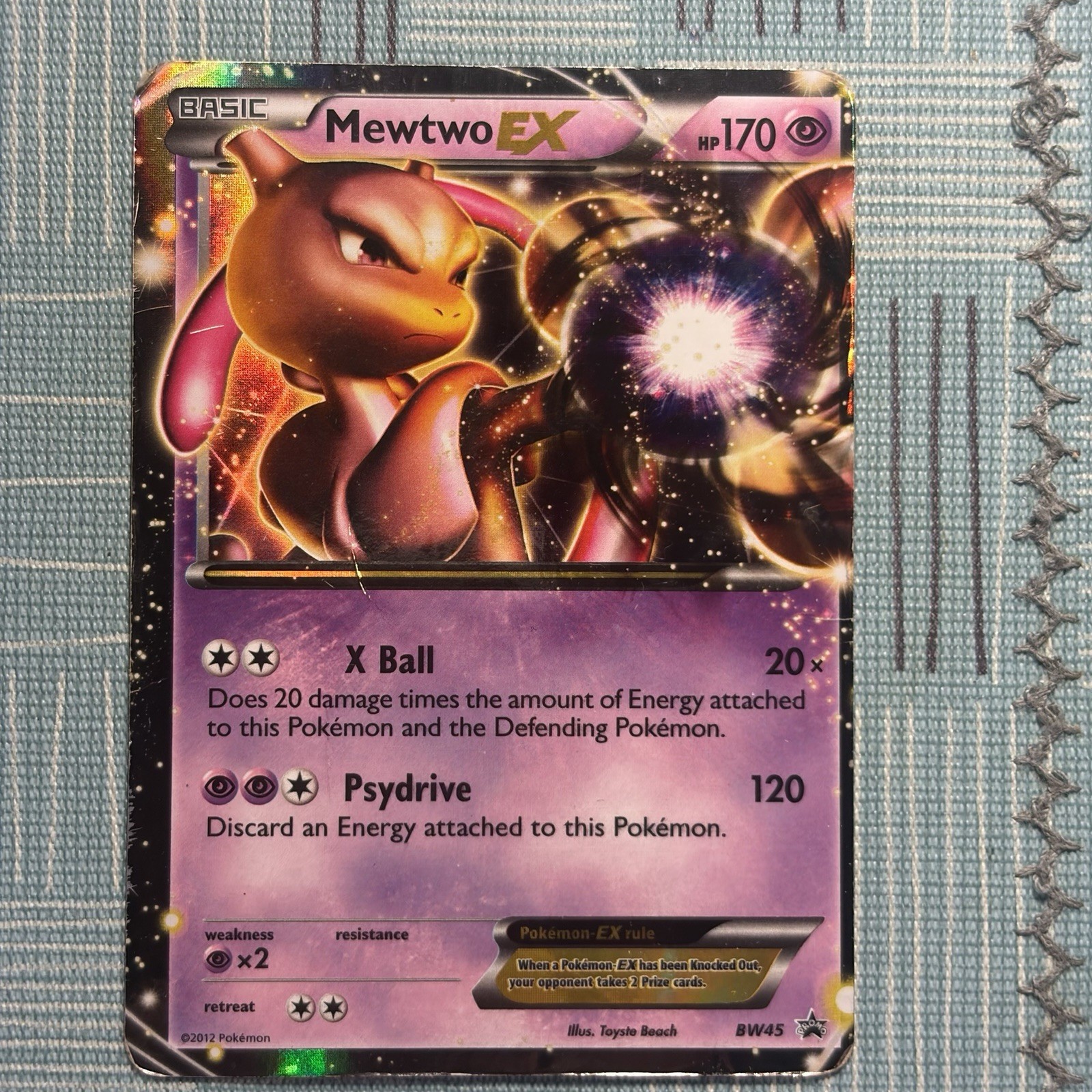 Mewtwo EX BW45 Pokemon TCG Black & White Holo DMG