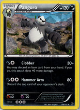 Pangoro 68/111 - Furious Fists - Rare - Cracked Ice Holo - Lightly Played